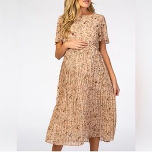 Hayden Tan Floral Midi Dress